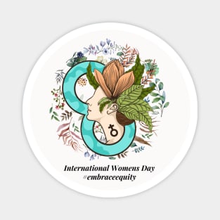 embrace equity international women's day 2023 Magnet